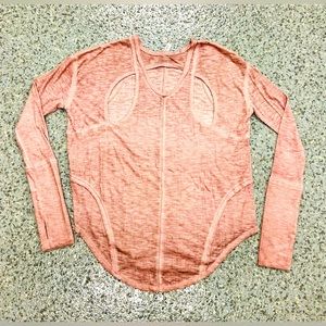 FREE PEOPLE Movement Sports Sweatshirt for Womens. Size Small, Color Pink.